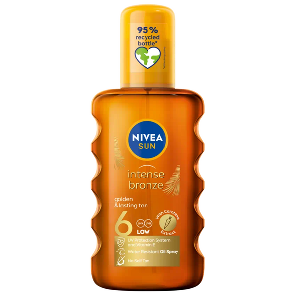 Nivea Intense Bronze SPF6 Karotenowy Olejek Do Opalania W Spray'u zdjęcie 1
