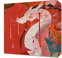 Obraz 40x40cm Orientacyjny Smok