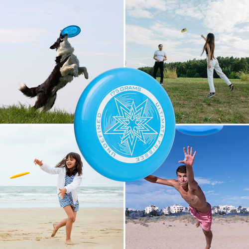 Dysk Do Frisbee Ultimate Latający Do Rzucania Df-05 Niebieski na Arena.pl