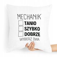Poduszka Dla Mechanika Mechanik Wybierz Dwa Z Nadrukiem Ze Zdjęciem