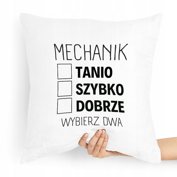 Poduszka Dla Mechanika Mechanik Wybierz Dwa Z Nadrukiem Ze Zdjęciem zdjęcie 1