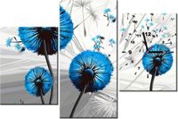 60CM 90 ZEGAR 3 ELEM DMUCHAWCE NIEBIESKIM ŚCIENNY