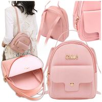 Plecak torebka podręczna plecaczek damski szelki kieszonki elegancki super