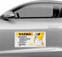 MAGNES NA SAMOCHÓD MAGNETYCZNA REKLAMA 60X30 NADZÓR INWESTORSKI KOSZTORYSY