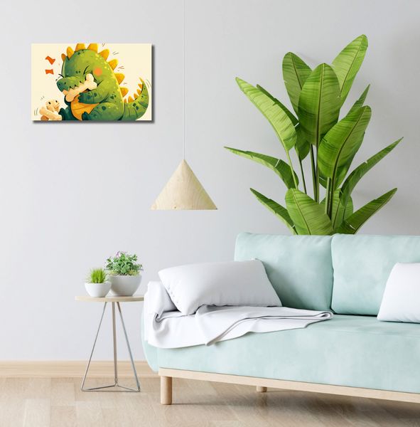 Obraz 50x30cm Uroczy Dinozaur zdjęcie 2