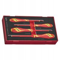 ZESTAW WKRĘTAKÓW PŁASKICH VDE 1000V 4SZ TENG TOOLS