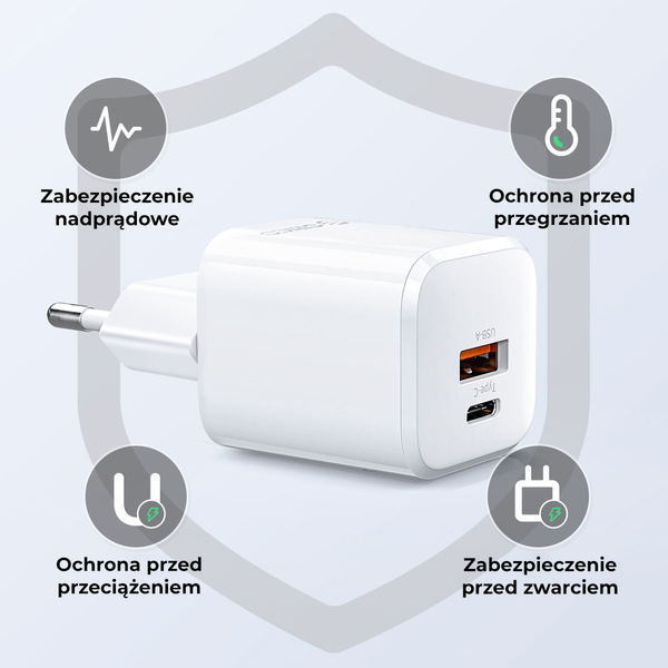 Orico Ładowarka GaN 35W USB-A + USB-C zdjęcie 7