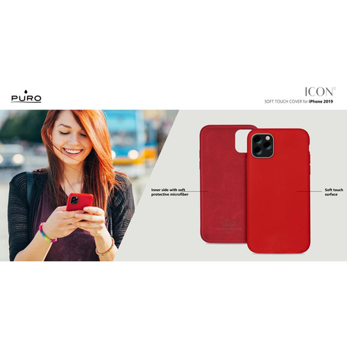 PURO ICON Cover Etui do iPhone 11 (czerwony) na Arena.pl