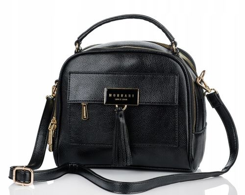 TOREBKA NA RAMIĘ LISTONOSZKA MONNARI Pojemna Kuferek Dwukomorowa PREMIUM na Arena.pl