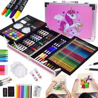 DUŻY ZESTAW ARTYSTYCZNY DLA DZIECI WALIZKA SZKOLNY PREZENT NA DZIEŃ DZIECKA