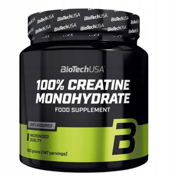 BIOTECH 100% CREATINE MONOHYDRATE 500 G KREATYNA zdjęcie 2