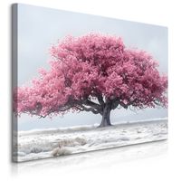 Obraz Na Płótnie Do Sypialni Sakura Kwiaty Kwitnącej Wiśni 70cm x 50cm