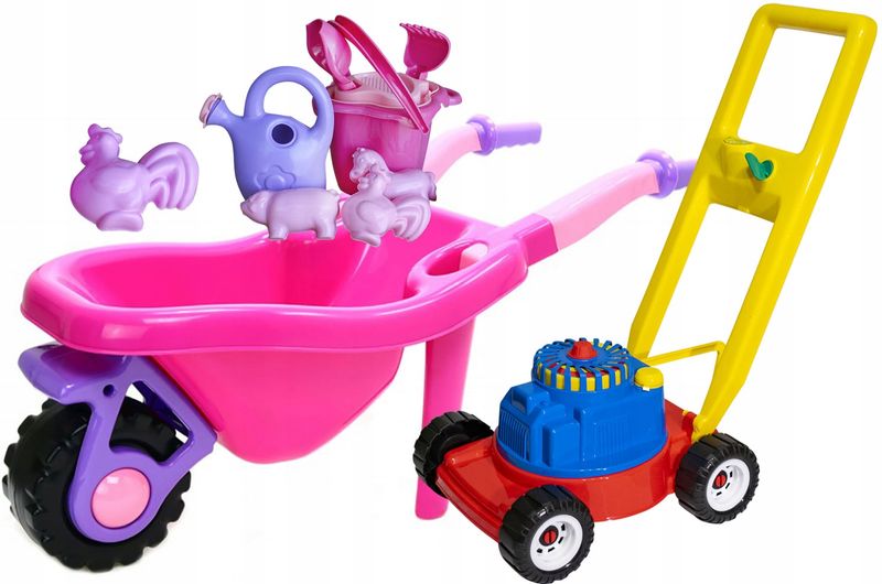 Duża taczka do piasku ogrodowa kosiarka komplet 9 zdjęcie 1