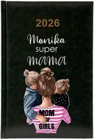 Kalendarz A5 2026 tygodniowy KSIĄŻKOWY PREZENT DLA MAMY Z IMIENIEM