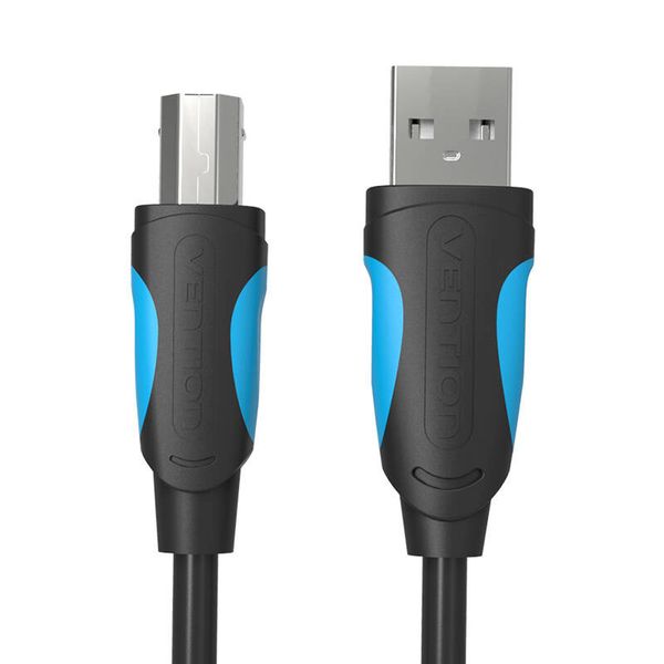 Kabel USB Vention 1m DO Drukarki USB-A - USB-B 2.0 Czarny zdjęcie 1