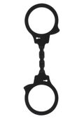 Silikonowe Giętkie Kajdanki Na Ręce - Stretchy Fun Cuffs Black