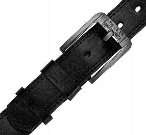 skórzany pasek męski z klasyczną klamrą - always wild na Arena.pl