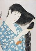 Plakat 70x100cm Woman, Hashiguchi Japoński Vintage