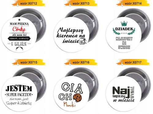 Przypinki buttony TATA LOADING DZIEŃ CHŁOPAKA na Arena.pl