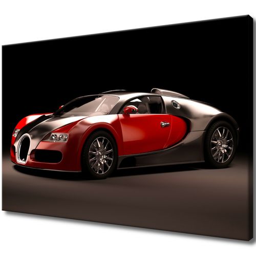 Obraz Drukowany 90X60 Czerwone Bugatti Veyron na Arena.pl