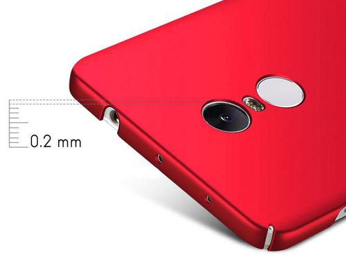 Etui MSVII Thin Case Xiaomi Redmi Note 4 (MediaTek) czerwone +Szkło na Arena.pl
