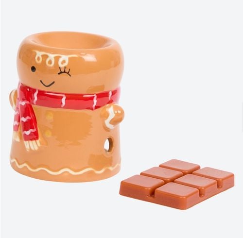 Ceramiczny kominek + wosk zapachowy piernik Mikołaj kominek tealight GRATIS na Arena.pl