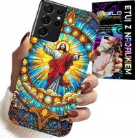 ETUI DO SAMSUNG GALAXY S21 Ultra - JEZUS CHRZEŚCIJAŃSTWO RELIGIA + FOLIA