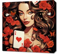 Obraz 60x60cm Różany Hazard