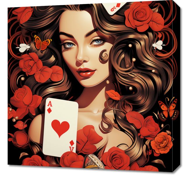 Obraz 60x60cm Różany Hazard zdjęcie 1