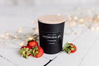 ŚWIECA SOJOWA ..::TRUSKAWKA::.. AROMMA 300 ML 50H SOCZYSTEGO ZAPACHU