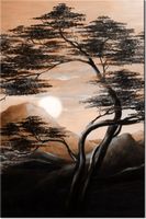 80CM 120 OBRAZ SPOKOJNA NOC ŚCIENNY