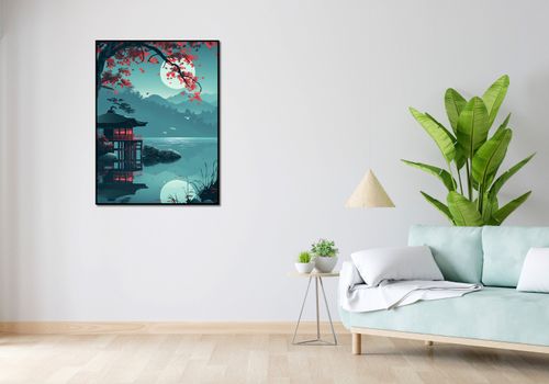 Plakat 75x100cm Japoński Pawilon na Arena.pl