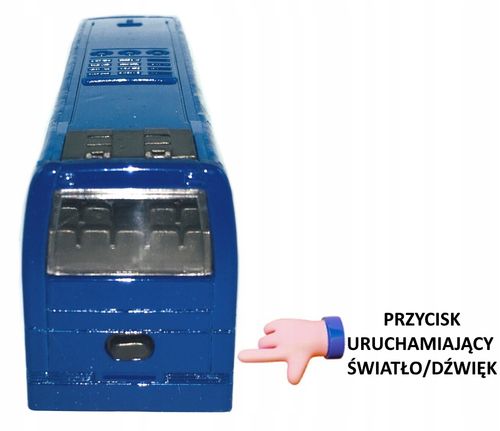 Autobus metalowy z dźwiękami Dromader 718220 czerwony 16cm na Arena.pl