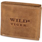 portfel męski mały wild tiger - jasnobrązowy