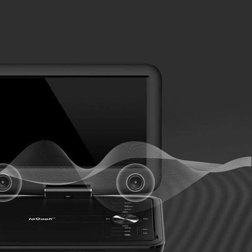 PRZENOŚNY SAMOCHODOWY ODTWARZACZ DVD 9'' LCD CZARNE 2000mAh Baterią na Arena.pl