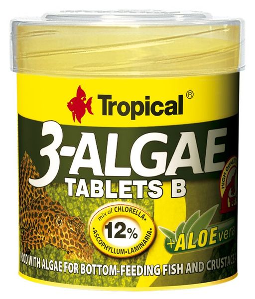 TROPICAL 3-ALGAE TABLETS B 50ML/36G zdjęcie 1