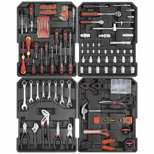 Zestaw narzędzi w walizce aluminiowej 1050 elementów walizka na kółkach na Arena.pl