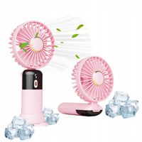 Wentylator biurkowy, mini wiatraczek, wiatrak ręczny bezprzewodowy 5 trybów