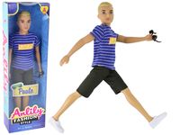 ND24_16181 Lalka Dla Dzieci Chłopak Koszulka Blond Włosy 5905679077290