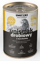 Mokra karma dla psów Unismak drób z marchew 410 gr