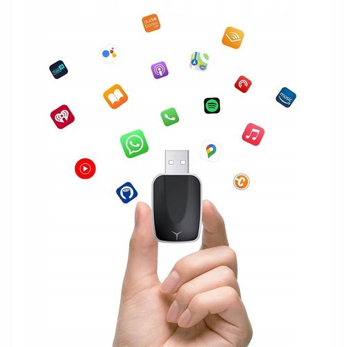 ADAPTER MODUŁ CARPLAY ANDROID AUTO BEZPRZEWODOWY WFI BT DLA IOS na Arena.pl