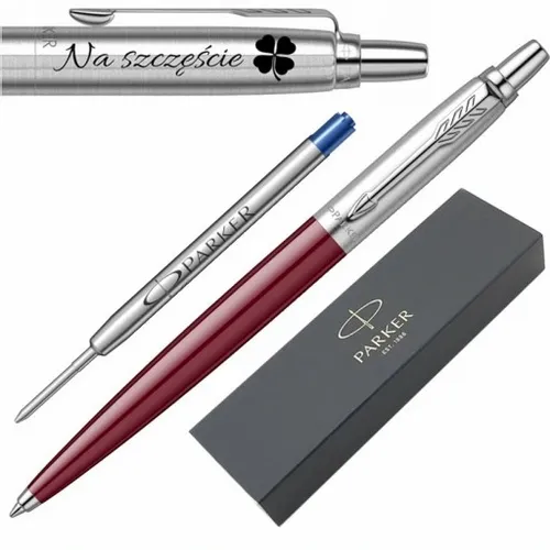 Oryginalny Długopis Parker Jotter Plum bordo Etui prezent GRAWER DO SZKOŁY na Arena.pl