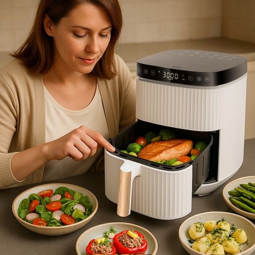 Frytkownica Beztłuszczowa Bezolejowa AirFryer VOKSAR W11 5L 12w1 + na Arena.pl