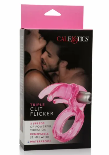 calexotics triple clit flicker silikonowy pierścień z wibracją na Arena.pl