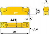 PŁYTKI WĘGLIKOWE MGMN300-M EX9030 INOX10 szt.