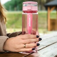 Butelka filtrująca Wessper ActiveMax Clarti 0,68l Tritan różowa + 3x Filtr