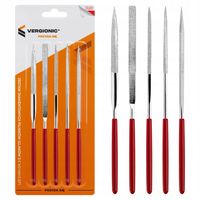 Zestaw diamentowych pilników iglaków 3 x 140 mm 5 szt. VERGIONIC