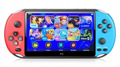 KONSOLA PRZENOŚNA x12 do GIER RETRO 5000+ GRA TELEWIZYJNA MINI 5" EMULATOR na Arena.pl