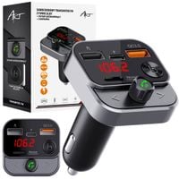 TRANSMITER FM BLUETOOTH SZYBKA ŁADOWARKA QC USB 30W
