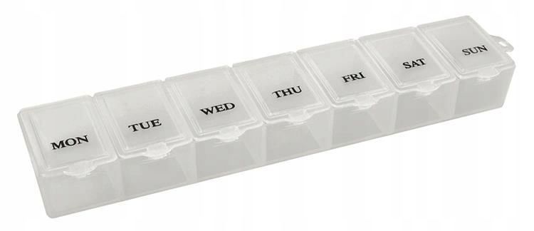 Pudełko pojemnik kasetka na tabletki witaminy leki zdjęcie 1